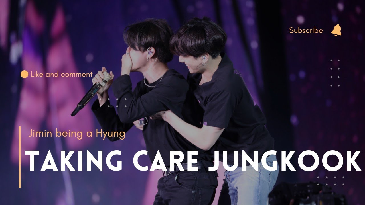 JIMIN BEING a GOOD HYUNG for JUNGKOOK|#jimin taking care #jungkook #