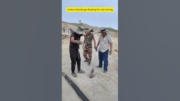 Carbon dioxide gas blasting for rock mining #co2blasting #mining #co2rockblasting