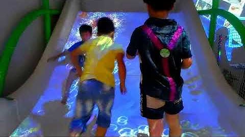 interaction projector release interactive electronic games on slide play equipment
