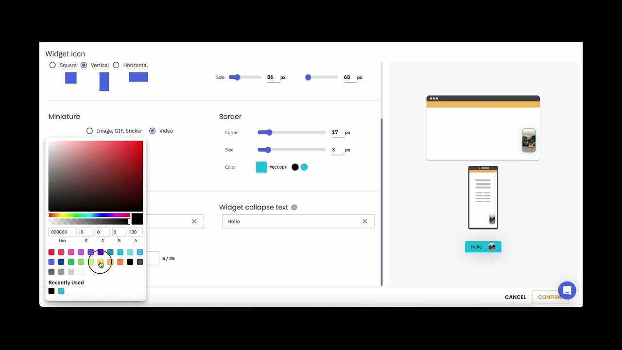 How to create and add a floating widget on your website