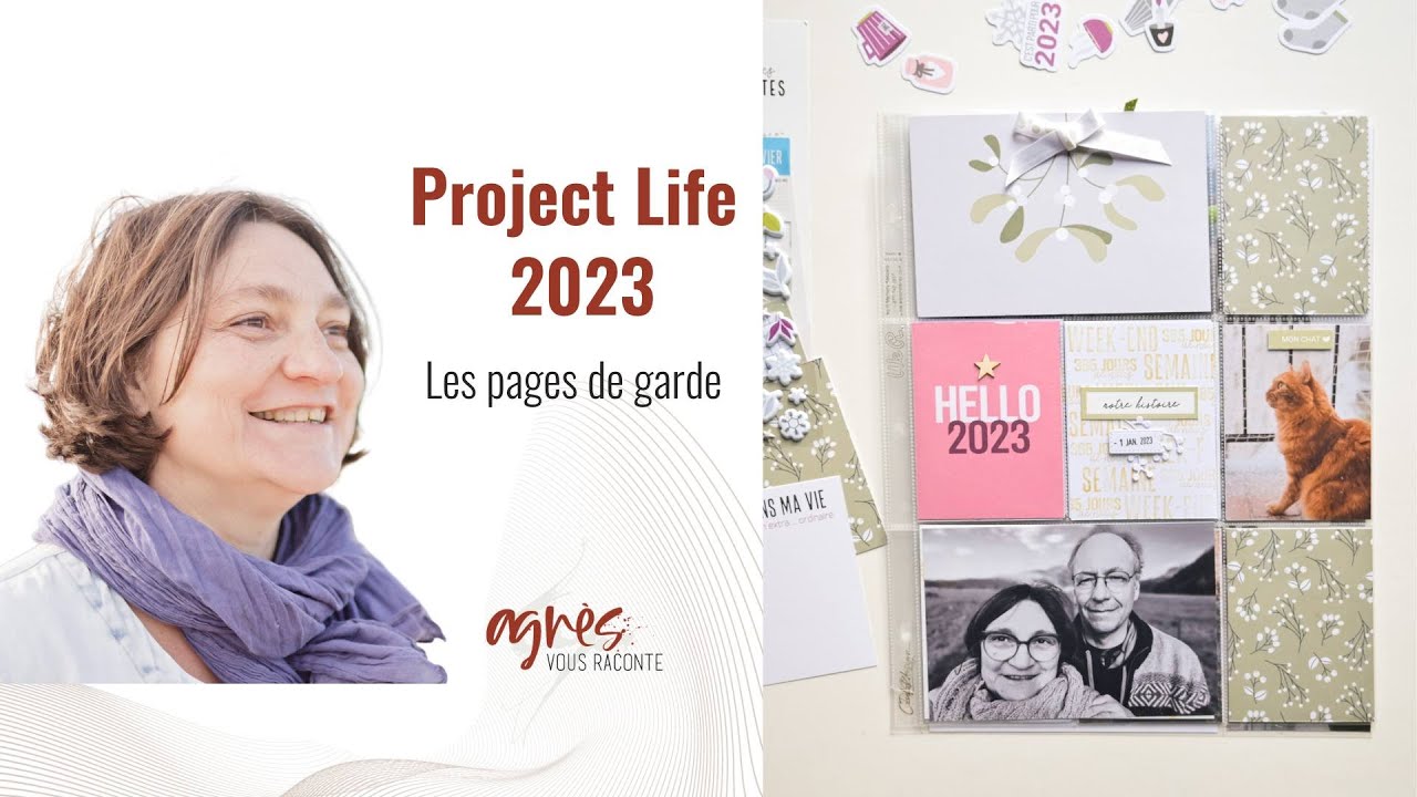 Scrapbooking | Project Life 2023 page de garde - YouTube
