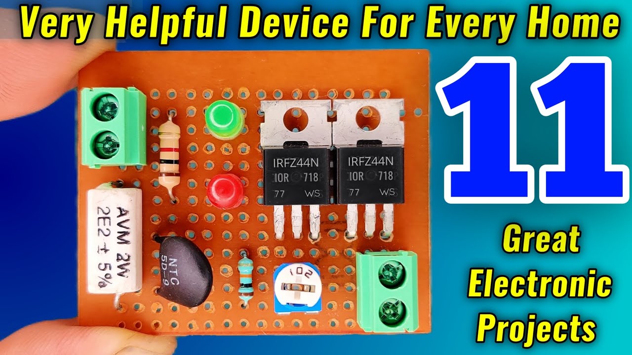 11 helpful Electronic Projects for Beginners - YouTube