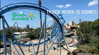 Phoenix Rising Track Work Is Complete + I Broke SheiKra?!!! | Busch Gardens Tampa Vlog May 2024