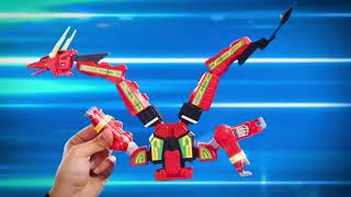 MMPR Thunderzords and Megathunderzord 20s