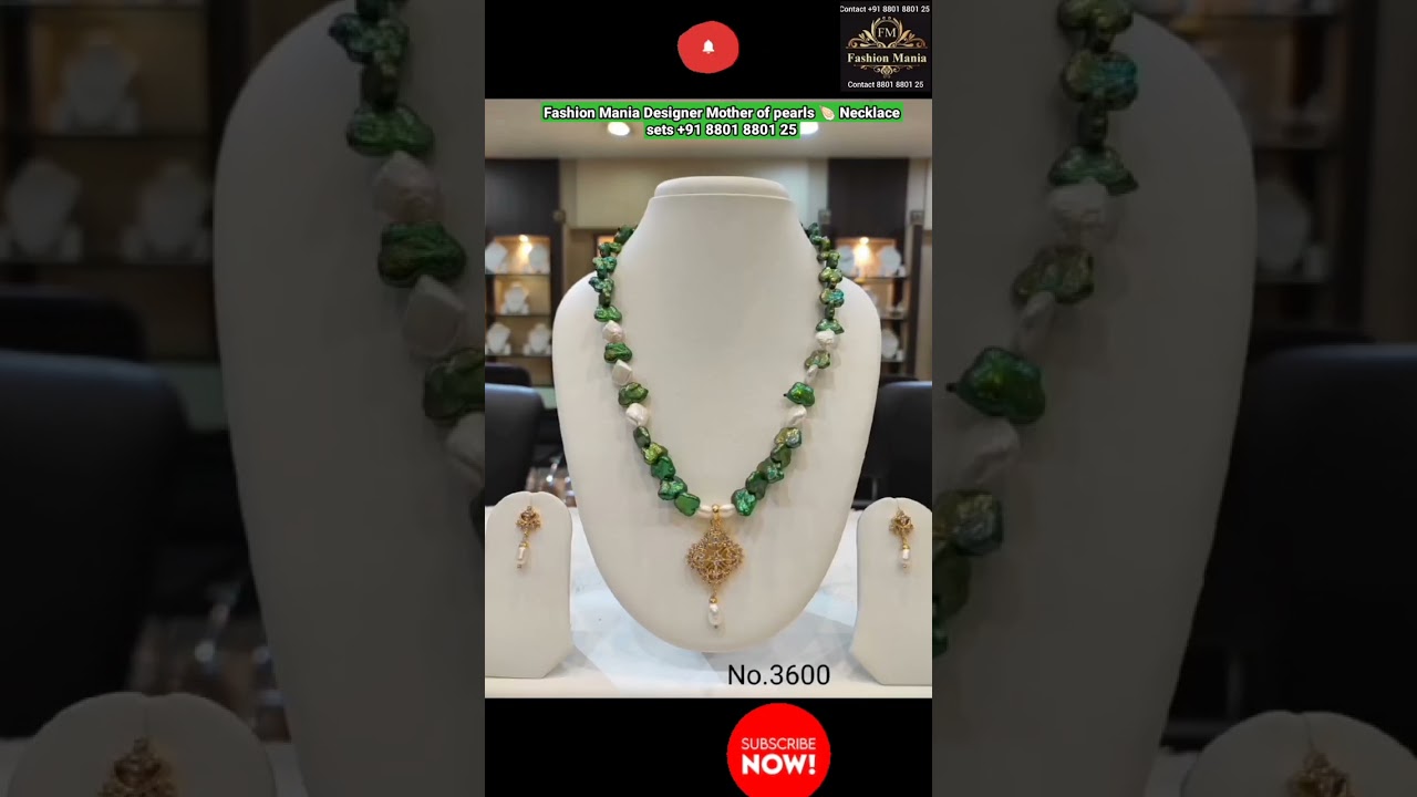 Green Grace Collection 8.0-9.0 mm II Baroque Silver Natural MOP Pearl Pendant