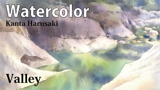 水彩画「春日和」 Kanta Harusaki Watercolor 春崎幹太 水彩画 福岡 北九州工場