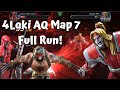 4Loki AQ Map 7 Full Run! Omega Red Variation! Weapon Flex! - Marvel Contest of Champions