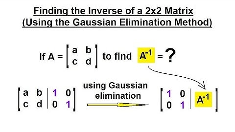 PreCalculus - Matrices & Matrix Applications (22 of 33) Using Gaussian Elimin. to Find the Inverse