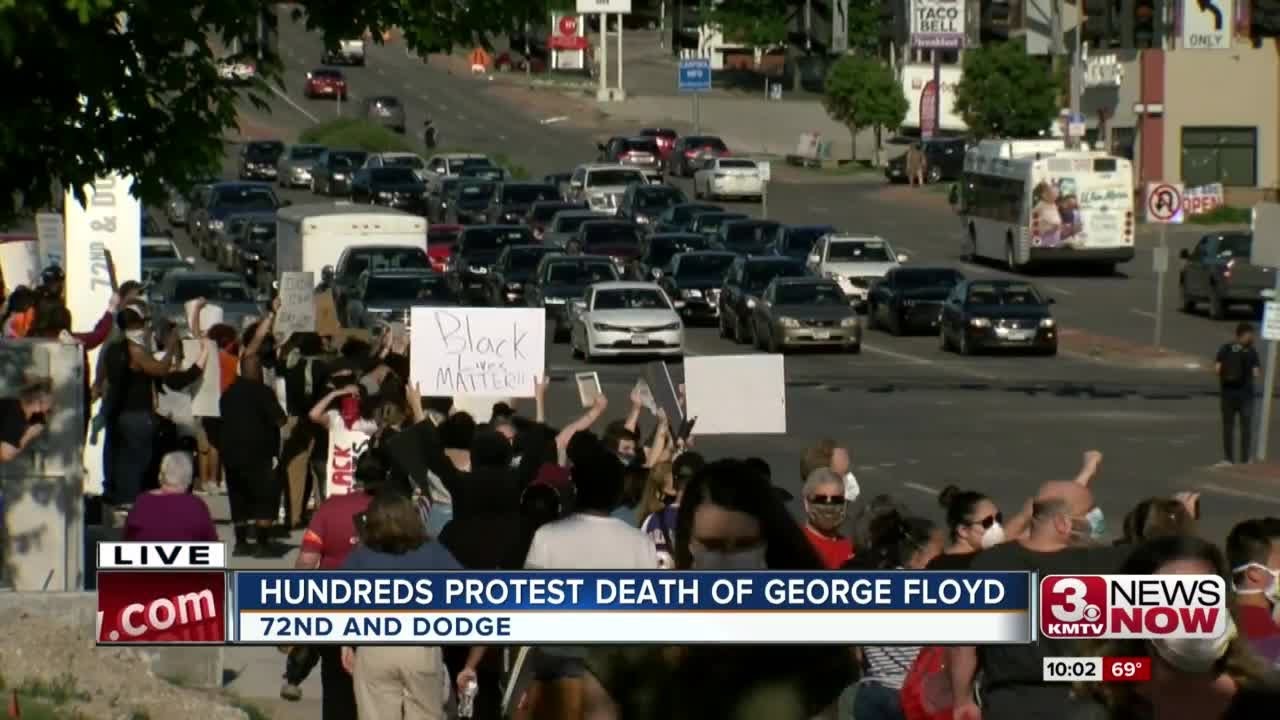 Hundreds protest in Omaha over Floyd death YouTube