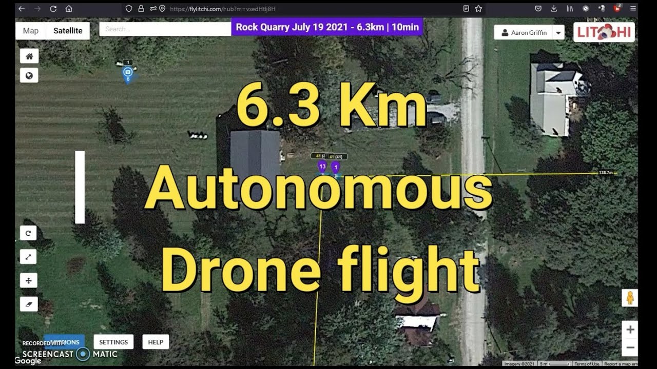 6.3Km Phantom 3 autonomous flight using Litchi and mission Hub