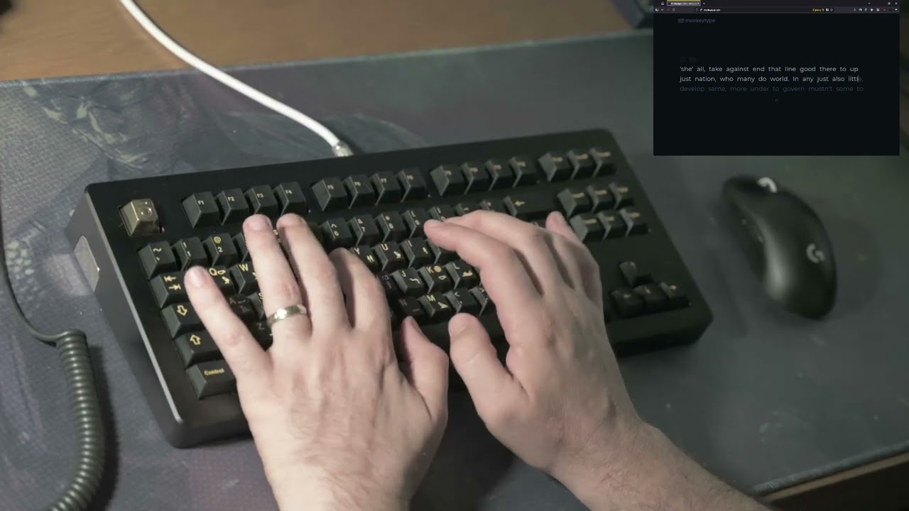 Rama U80A Seq2 Kuro, brass plate, internal dapmener, HMX K200 switches, GMK Pharaoh