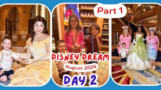 Disney Dream Cruise Day 2 | Part 1 | 2024 | Princess Royal Gathering | Adult Only Area | Shopping