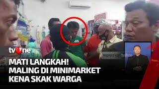 Tak Bisa Kabur, Pelaku Pencurian di Minimarket Dihadang Warga | Kabar Pagi tvOne