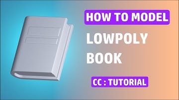 Blender - Low poly book modeling |Tutorial.
