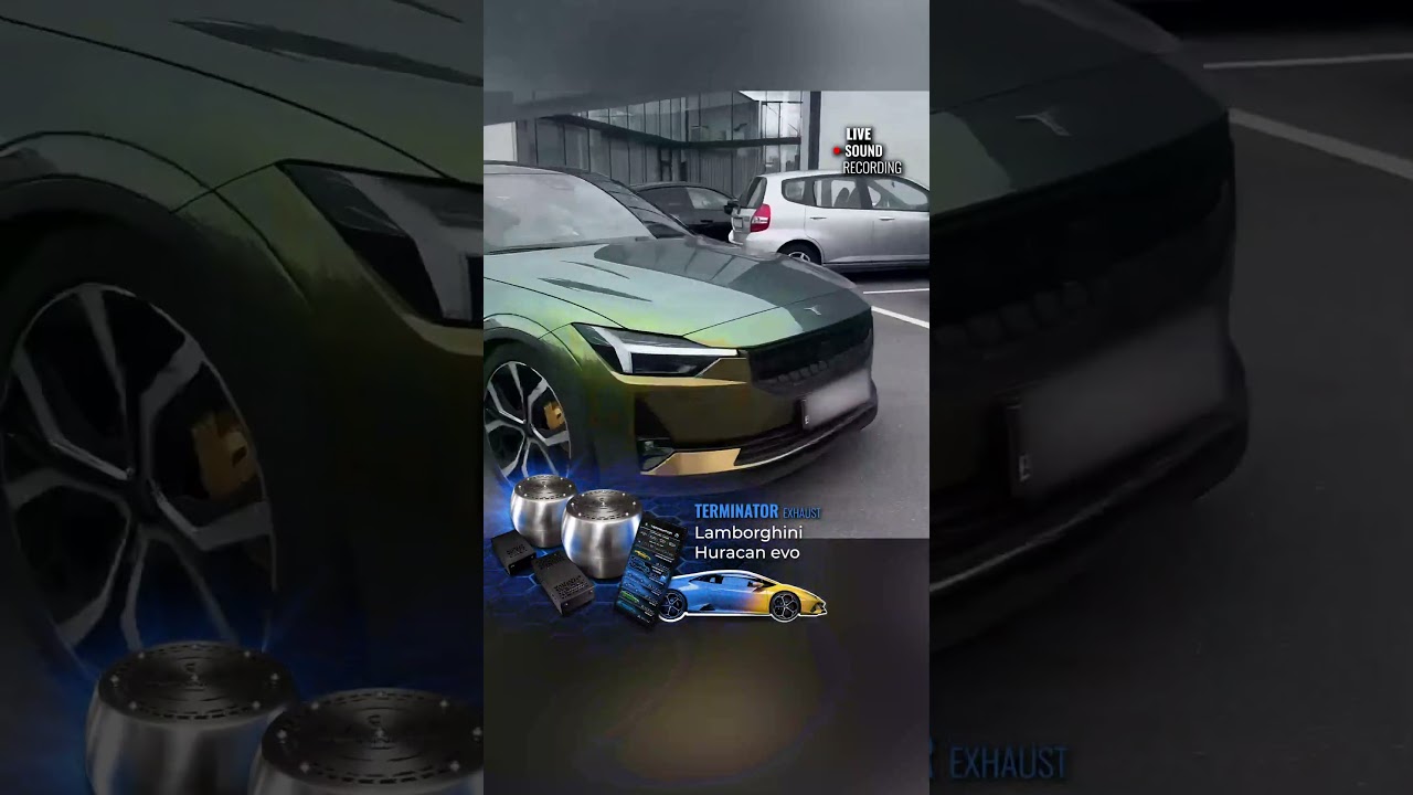 Active Electronic Exhaust System, Polestar 2 with Lamborghini Exhaust Sound 