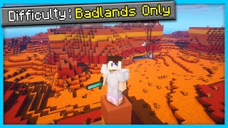 Beating Minecraft In Badlands Only World (Hindi) 