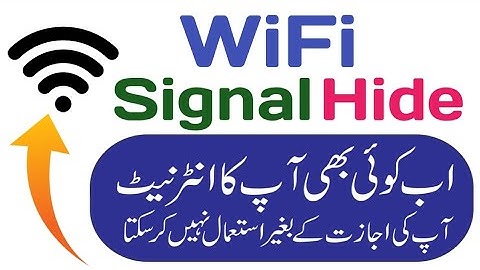 How to Hide Wifi Name | How to Hide Wifi ssid