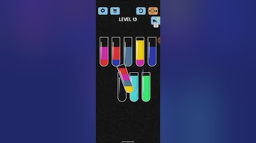 Water Colour Sort Level 13 Walkthrough Solution Android / Ios