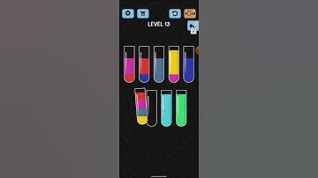Water Colour Sort Level 13 Walkthrough Solution Android / Ios