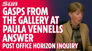 Post Office Scandal: Gasps at Paula Vennell answer over historic subpostmaster convictions