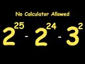 A Nice Olympiads Exponential Mathematics Trick | No Calculator Allowed