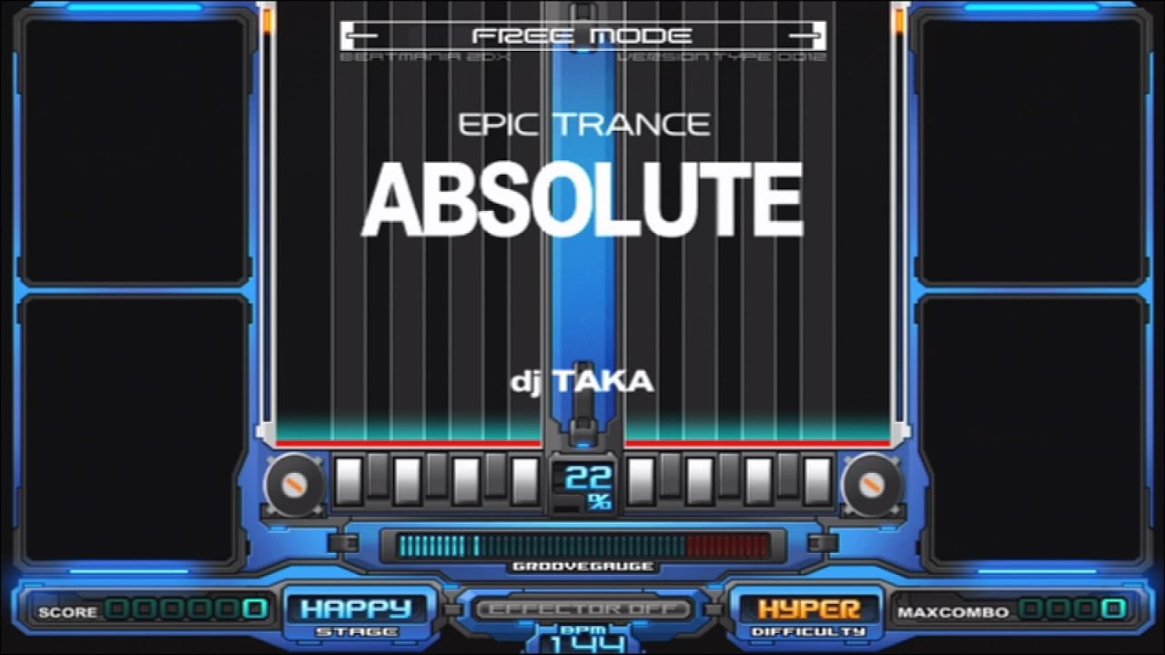 60fps] ABSOLUTE (DPH) / AutoPlay / dj TAKA / CS beatmania IIDX 12