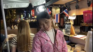 Pretty And Hard Working The Most Popular Thai Milk Tea Lady In Taiwan - Taiwan Street Food