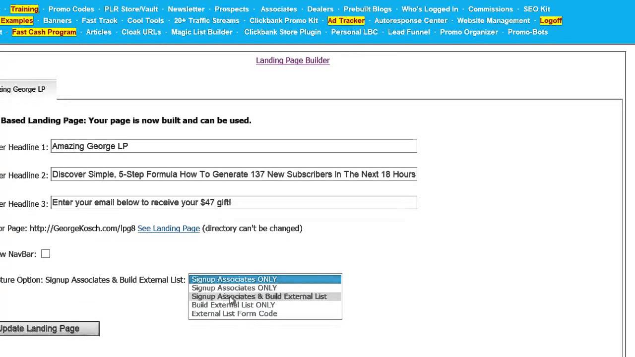 Worldprofit Landing & Squeeze Page Builder