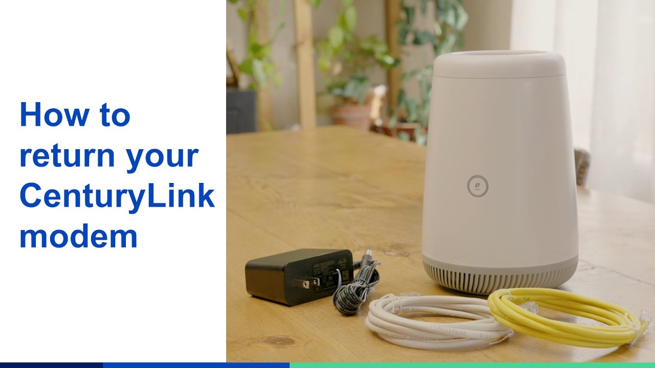 How To Return Your CenturyLink Modem YouTube