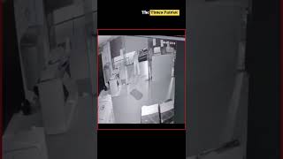 Midnight Heist Caught on CCTV: Masked Gang Steals 100+ Mobile Phones Worth ₹1 Crore from Khammam