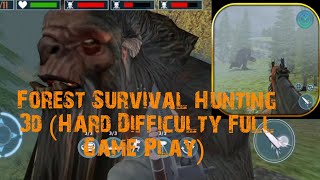 Killing Crazy Chinese Looking  Bigfoots is Hard Forest Survival Hunting 3d (Full Game Play) screenshot 4