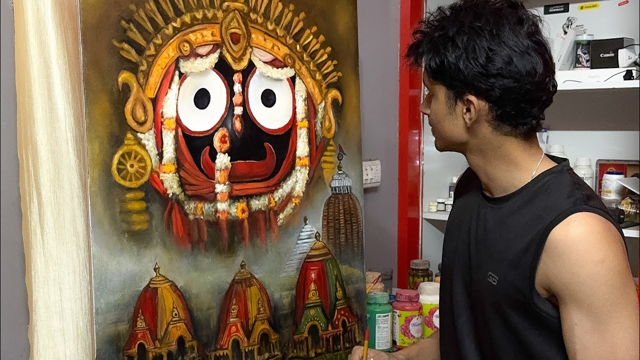Painting Jagannath | Rathyatra | Timelapse | Puri