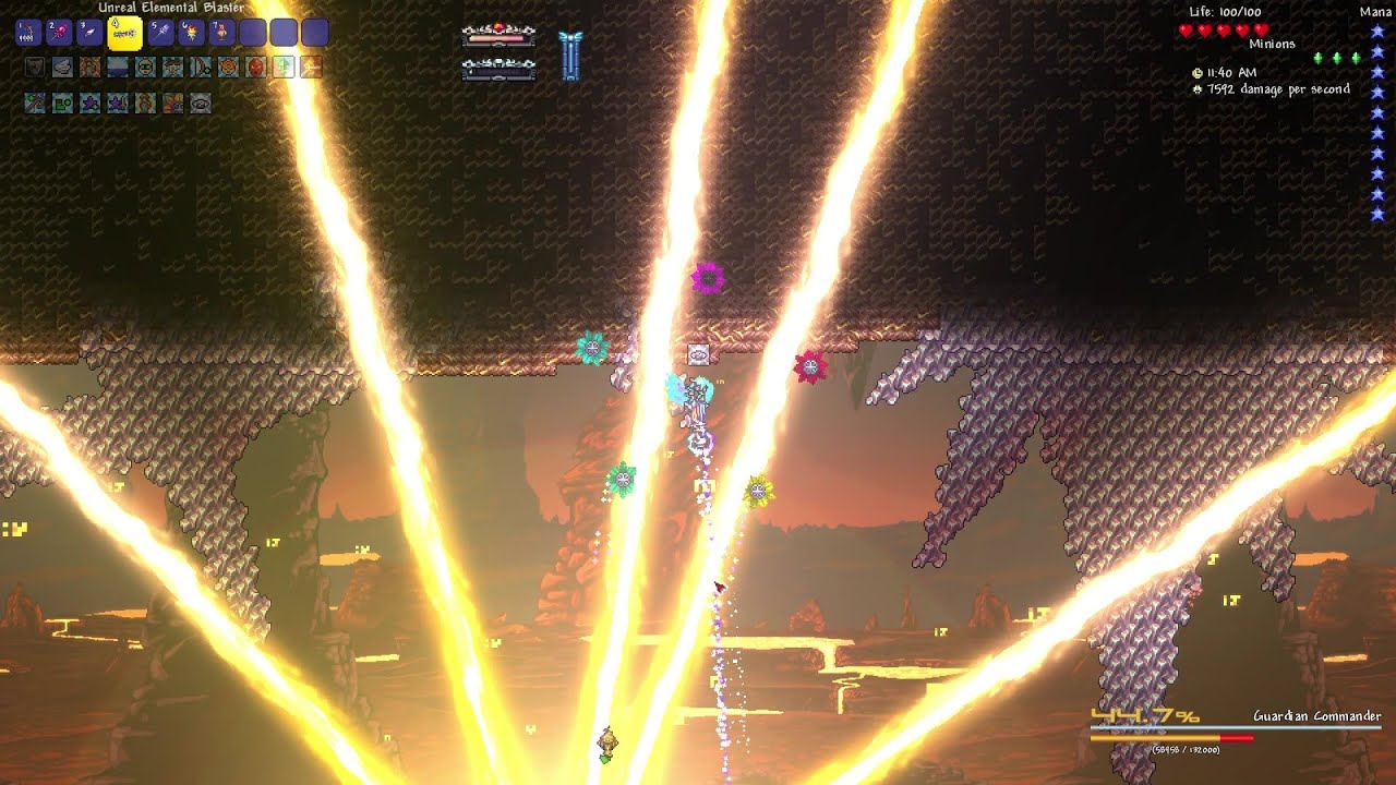 Terraria Calamity Infernum [No-Hit]: Profaned Guardians - YouTube