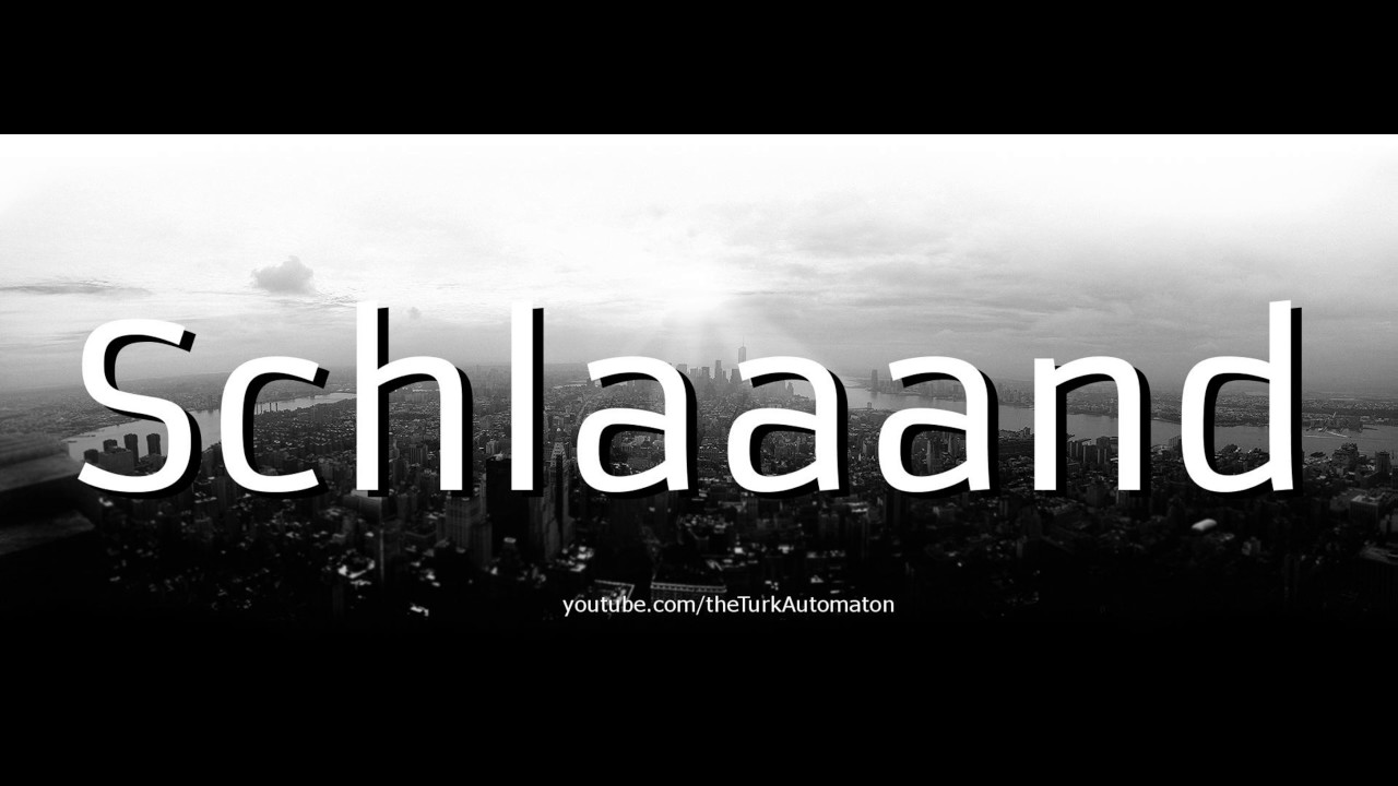 Как произносится Schlaaand на немецком языке?