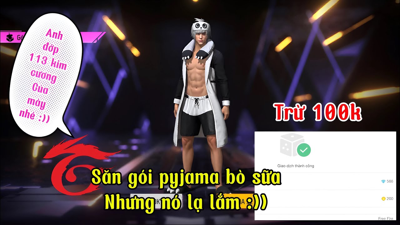Tiêu kim cương săn gói pyjama bò sữa nhưng không ổn khi tôi bị garena đớp 20k cuối clip :))