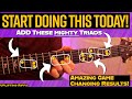 Learn triads like this the single quickest way to improve your playing  memorize the fretboard