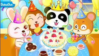Little Panda's Birthday Party - Learn How to Make a Birthday Cake!|Babybus Games screenshot 5