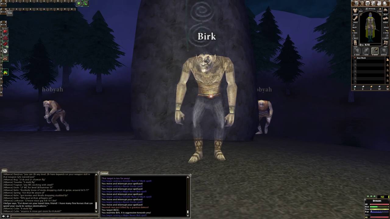 Where is Birk One time drop - Dark Age of Camelot Uthgard Beta