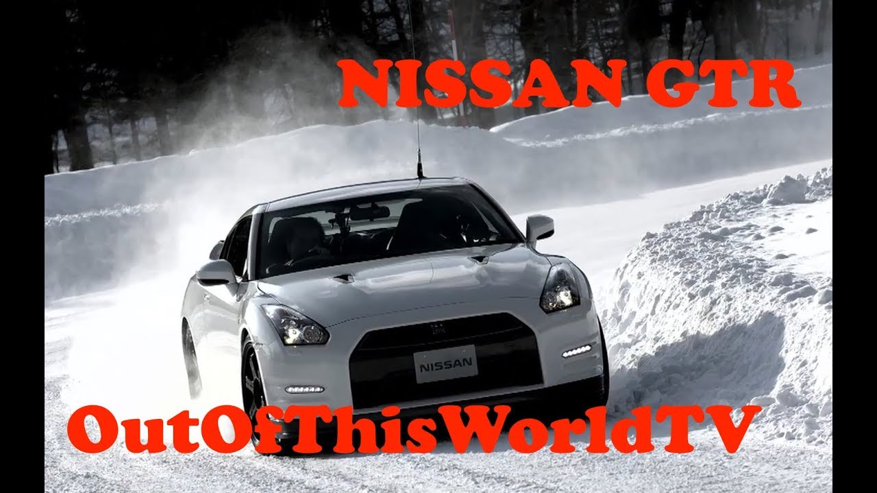 Nissan GTR racing on snow - Hill Climbing - Racing - Drifting - YouTube