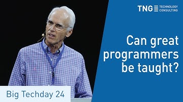 Big Techday 24: Can Great Programmers Be Taught? - Prof. Dr. John Ousterhout