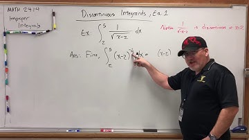 MATH 2414 - Improper Integrals (10): Discontinuous Integrands, Ex. 1