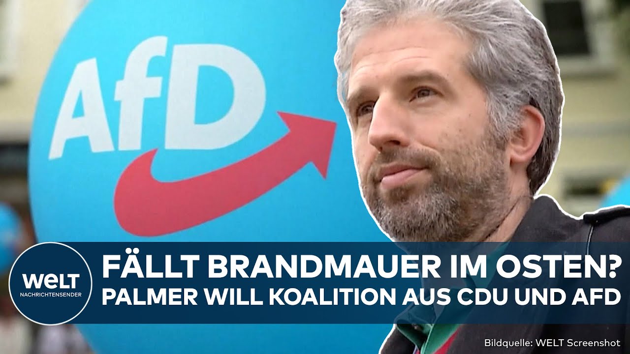 DEUTSCHLAND: Paukenschlag! Palmer schlägt Koalition aus CDU und AfD im Osten vor