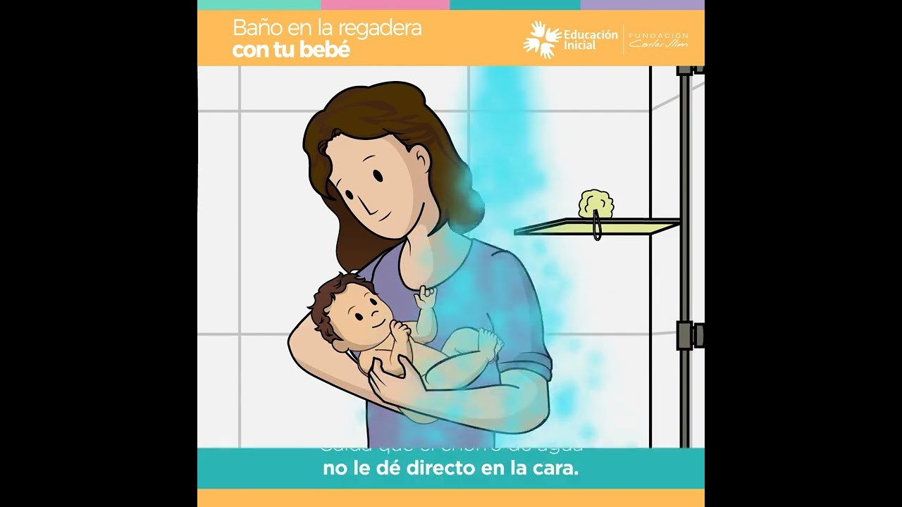 Baño en la regadera con tu bebé 