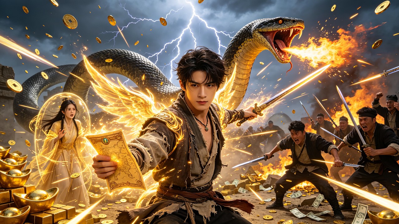 雨夜捡图开挂人生：金锭美人自动送上门！