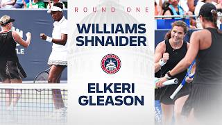 Venus Williams Diana Shnaider vs Ulrikke Eikeri Quinn Gleason | Round 1 Doubles | Match Highlights