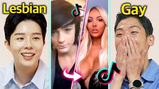 Korean Les and Gay React to Transgender Glow Up for the First Time!! | LGBTQ+