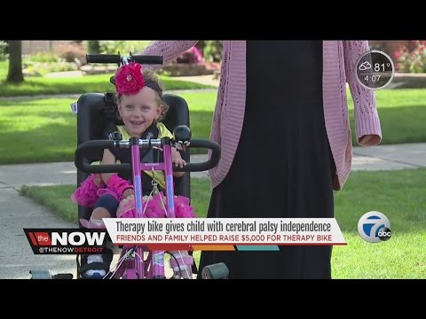 Therapy bike gives child with cerebral palsy independence