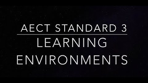 Standard 3: Learning Environments