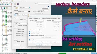 Autodesk PowerMILL 10.0: 1st Setting Rest Boundary Finishing workplace....