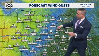 DFW Weather: A look at the wind gusts expected to move through North Texas this week